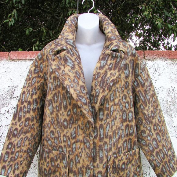 UGG HATTIE Long Oversized Coat Novelty M - Picture 4 of 10